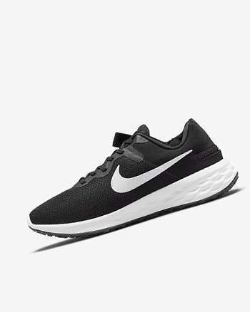 Nike Revolution 6 FlyEase Next Nature Negros Grises Blancos | MX 4616